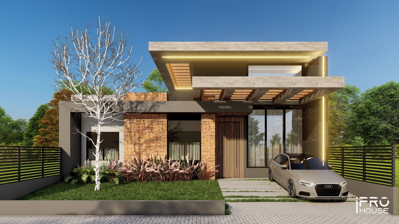 Projeto residencial CF2 Tijolinho publicado pela iPro House