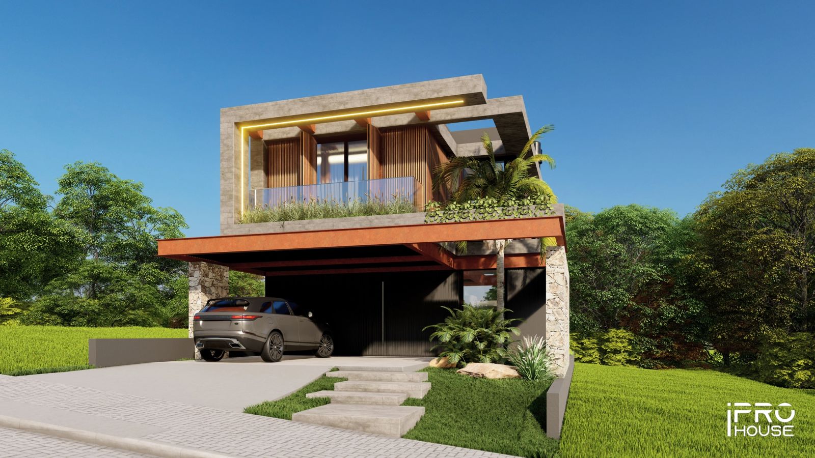 Projeto residencial Parnazo L20 House publicado pela iPro House